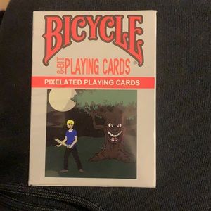 Bicycle 8-Bit Black Playing Cards (RARE, SOLD OUT) New Factory Sealed